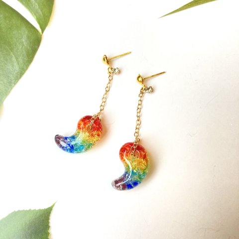 【受注制作】《勾玉》ピアス