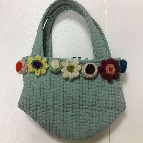 カシミヤお花のトート