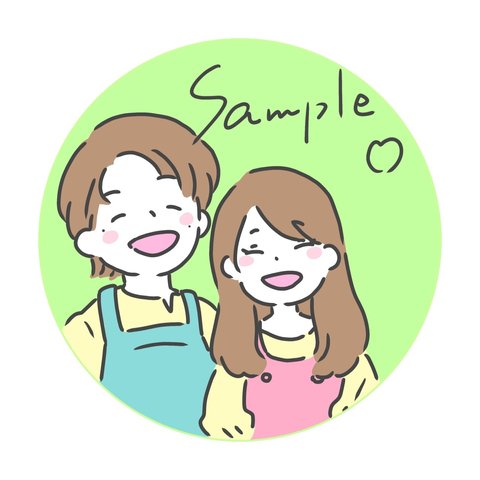 【♡】アイコン SNS 似顔絵 イラスト オーダー ブログ 待ち受け おしゃれ