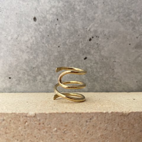 orikaeshi.ring おしゃれ 2.0mm幅 真鍮 BRASS 指輪 リング デザインリング アクセサリー
