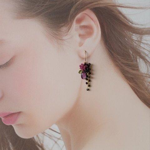 花束ピアス② 14Kgf 