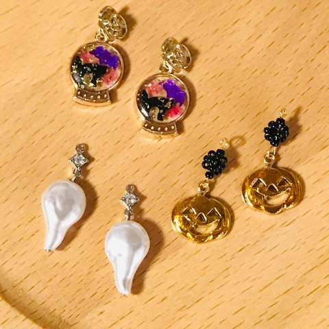 ハロウィン　MIX ear accessory ３点set