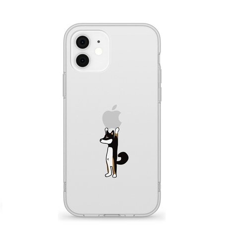 黒柴犬のリュウ 13 12 SE 11 XS XR 8 7 iPhone ケース