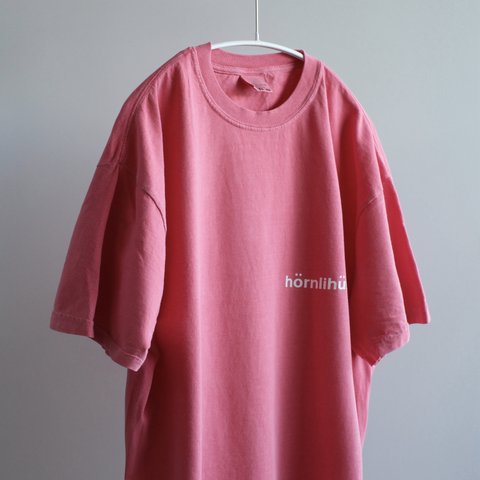 ヴィンテージライク半袖Tシャツ / hornlihutte / コーラルピンク