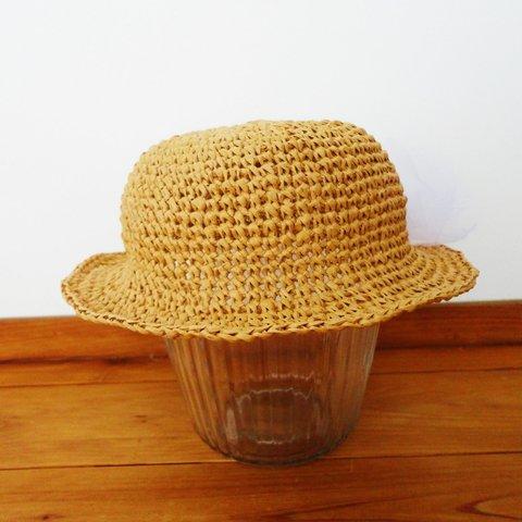 【送料無料】ガーリーな帽子(チュールリボンWH)*約52-54cm