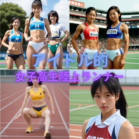 美女写真集 アイドル的　女子高生陸上ランナー　50ページ　part45