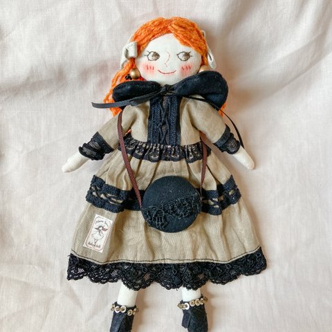 22cm 布人形ドール【森の魔女さん】fabric Doll