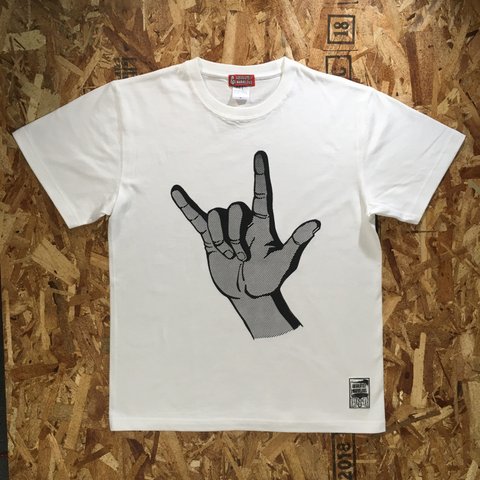 手話 デザイン / アイラブユー Tシャツ