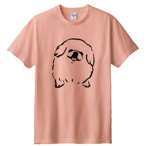 ペキニーズ　 Tシャツ （ピンク）犬