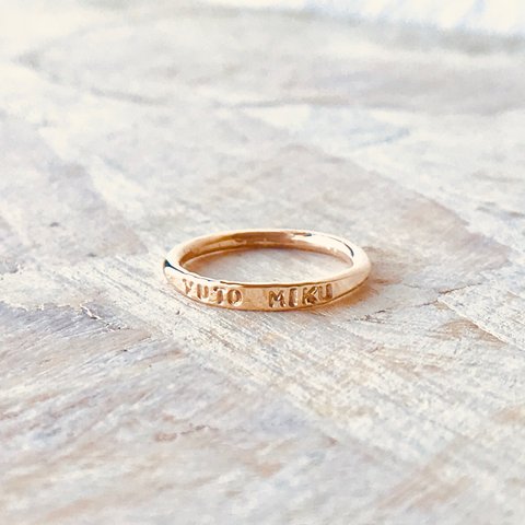 【14kgf 】name ring