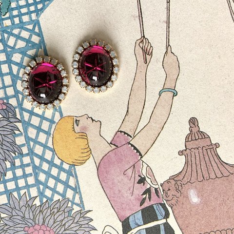 twinkle berry pink pierce / earring