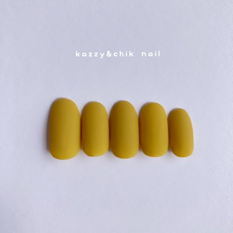 ネイルチップ  〜単色M No.44 MUSTARD〜