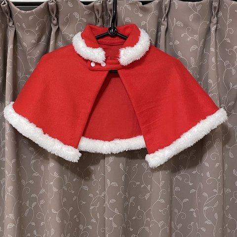 サイズ95・100くらい　クリスマスケープ モフモフ少