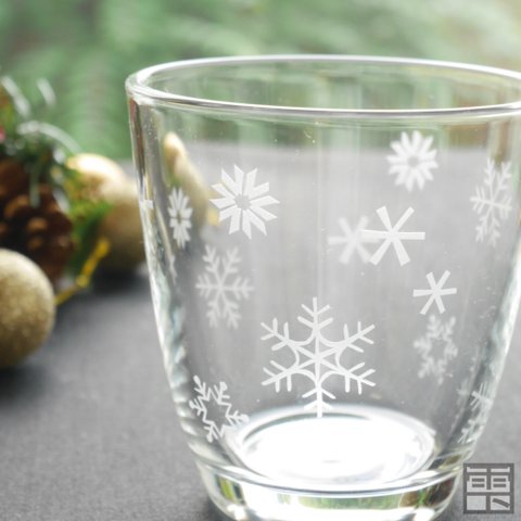 雪の結晶glass