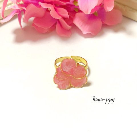 marble wire flower ring