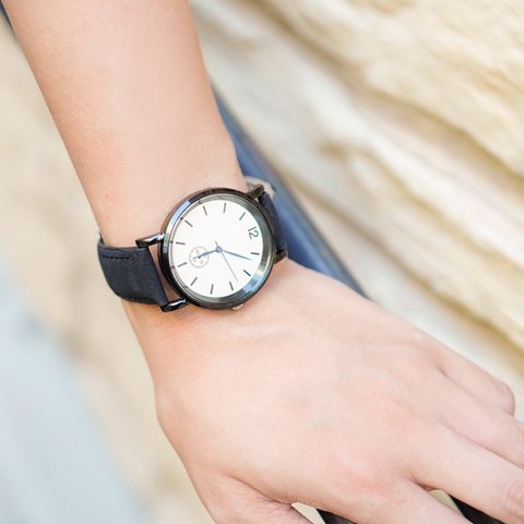 【華奢なデザインが可愛い】　腕時計　メンズ　レディース　シンプル　ブラック　ペアウォッチ　カップル　母の日