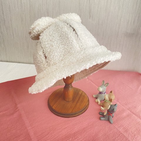 51cm（2-4歳）【ツインテールハット】女の子用帽子