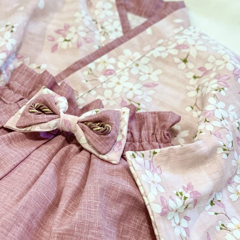 ベビー袴 ♡ 桜 ♡ ピンク♡ ピンク ♡ ひな祭り ♡ 100日祝い ♡ お食い初め ♡ 着物 ♡ 袴 ♡ ベビー服