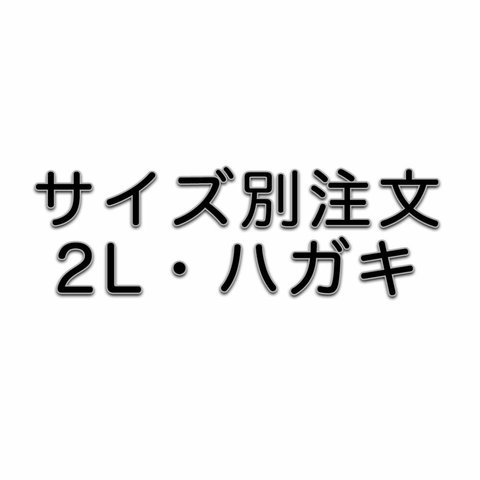 サイズ別注文2L/ハガキサイズ