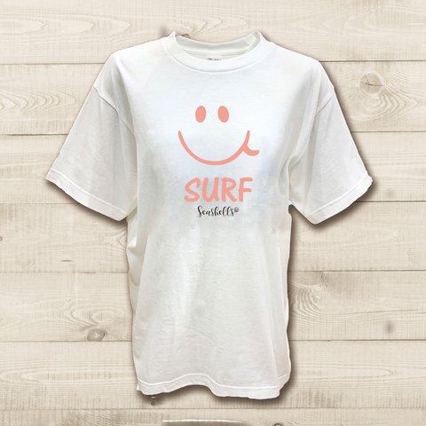 ハワイアンデザインTシャツ スマイルロゴ にこちゃん ニコ 笑顔のイラスト ノースショア ハワイ 半袖カットソー