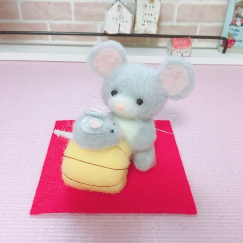 ご依頼品　羊毛フェルトネズミちゃん