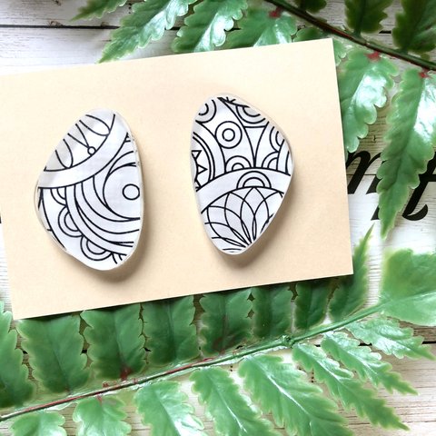 tribal pattern earrings 