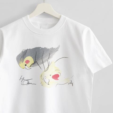 Tシャツ（オクムラミチヨ / うっとりオカメインコさん）