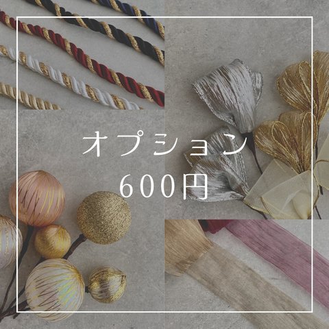 600円オプションページ　(3000円以上ご購入でご購入頂けます)