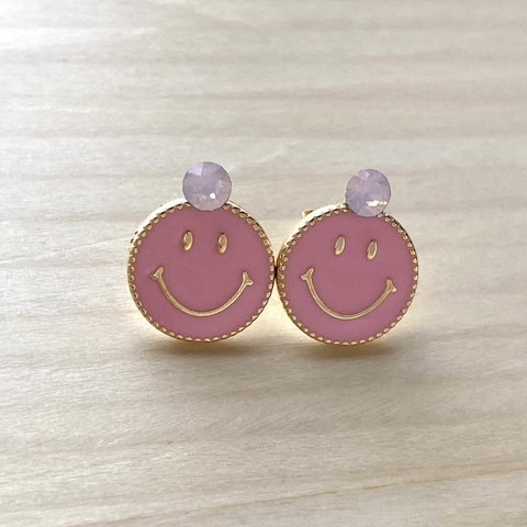 【Smileピアス】ピンク