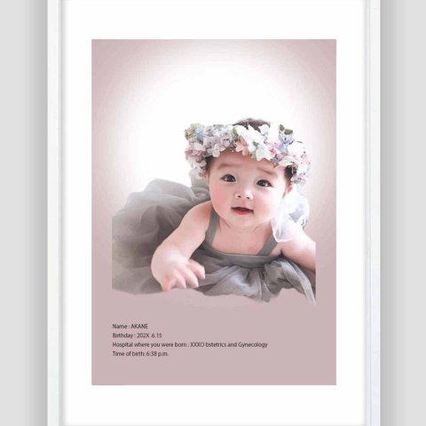 最高のメモリー　オーダーメイド　赤ちゃん　ポスター　A4 A3 A2 A1　アートポスター　アート　sei（新着順）で検索　1498