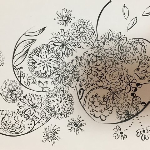 部屋飾り インテリア お花の絵