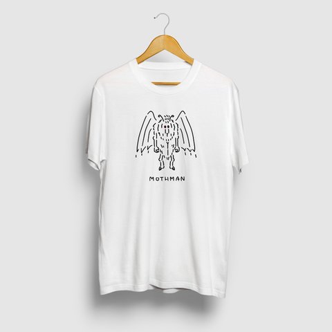 UMA モスマンTシャツ 未確認生物イラスト