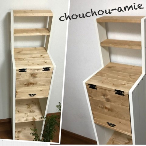 SLIM：display　shelf　cabinet ｈ148　　  上段飾り棚付きキャビネット