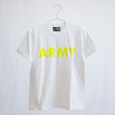 【４色展開】Tシャツ ARMY ホワイト