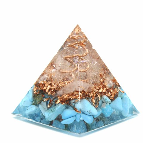 ミニピラミッド型オルゴナイト ターコイズ