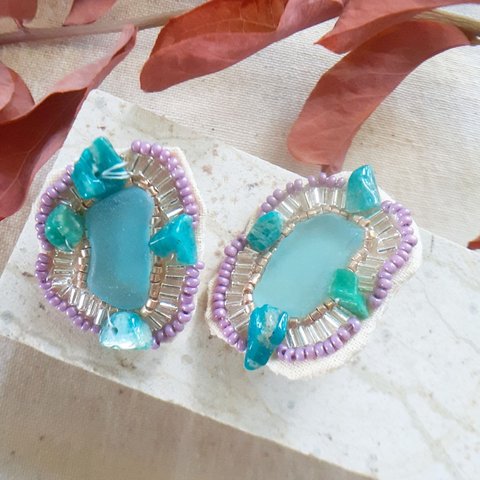 seaglass earrings