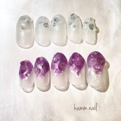 nailtips 水滴ネイル　クリアネイル