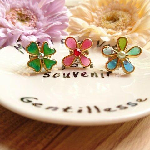 Flower&clover＊ピンバッチ