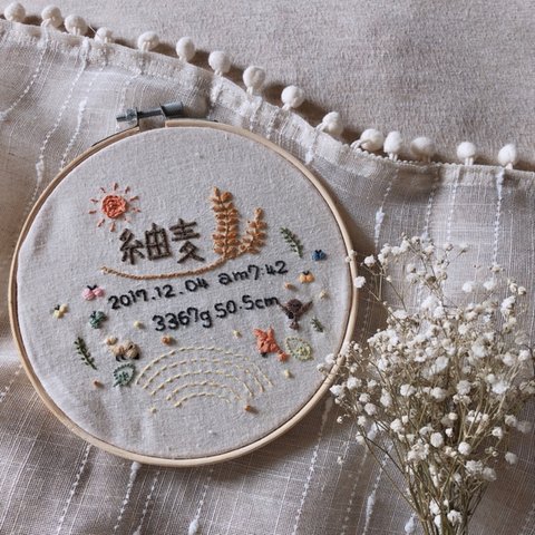 刺繍命名書〜オーダーページ〜