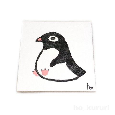 アデリーペンギン ミニキャンバス 原画イラスト マグネット 5155