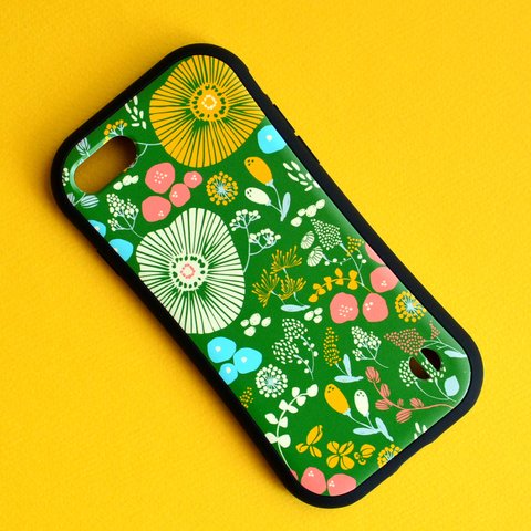 【iphone15対応】nature green iphoneグリップケース