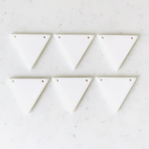 White Triangle Pendant Tops