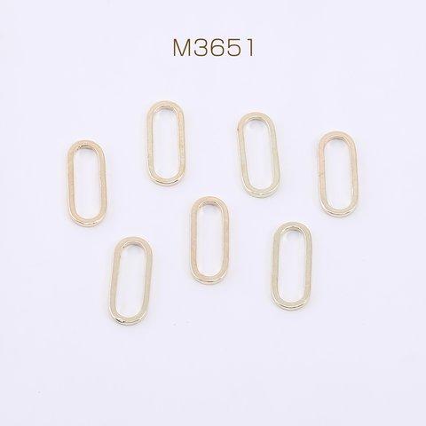 M3651  90個  フレームチャーム オーバル 5×12mm ゴールド  3×【30ヶ】