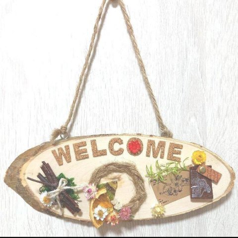 No.18　ドライフラワー『WELCOME』