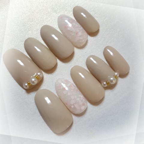 Sakura dustネイルチップCreamy Beige