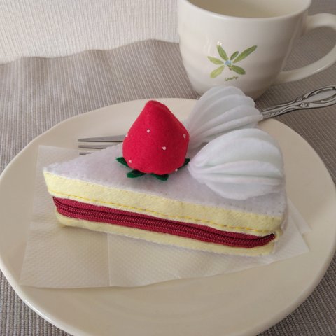 ショートケーキカットケーキ小物入れ