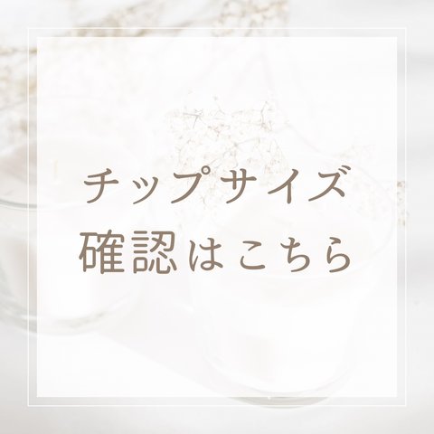 【購入不要です】確認用チップは料金に含まれます