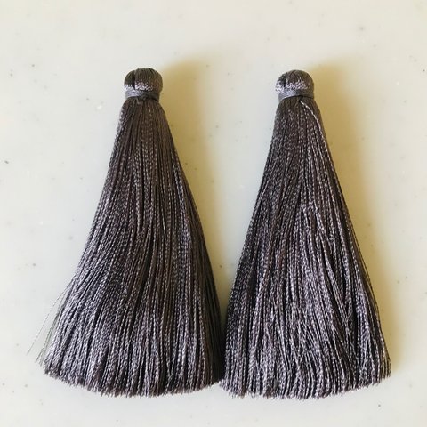 Grey 70mm Long Tassel