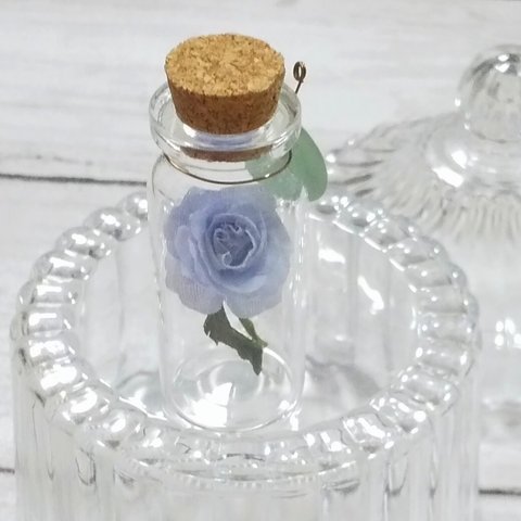 ﾐﾆ布花♡薔薇＊ﾌﾞﾙｰ·ｸﾞﾗﾋﾞﾃｨ