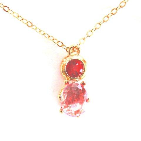 - berry - Pink Spphire & Ruby Necklace